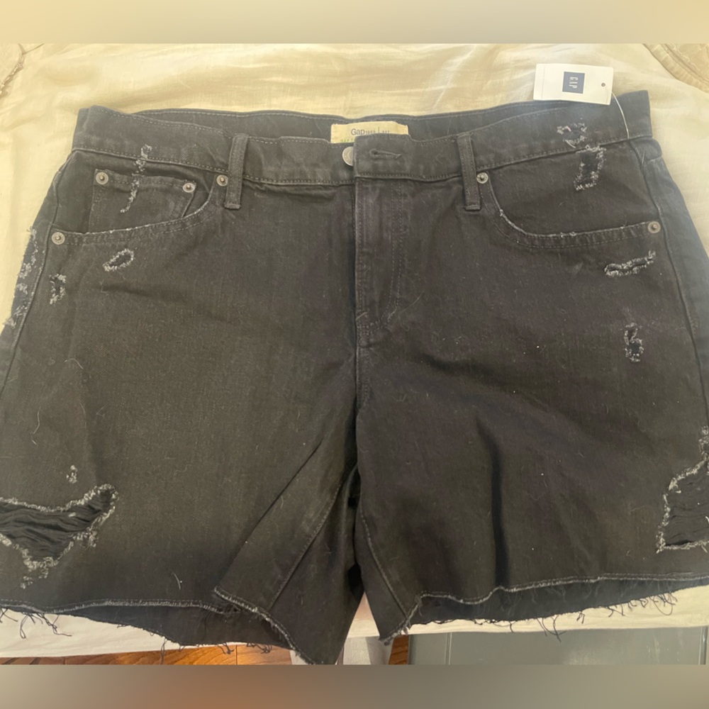 Black Jean shorts